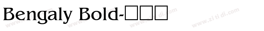 Bengaly Bold字体转换